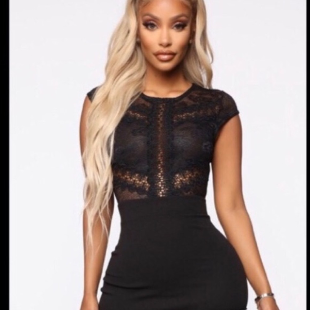 LACE MIDI DRESS